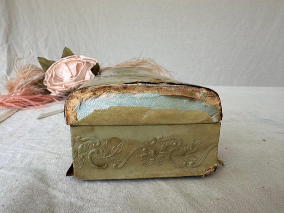 Antique Box With Gloves - image 6
