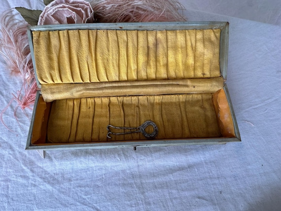 Antique Box With Gloves - image 2