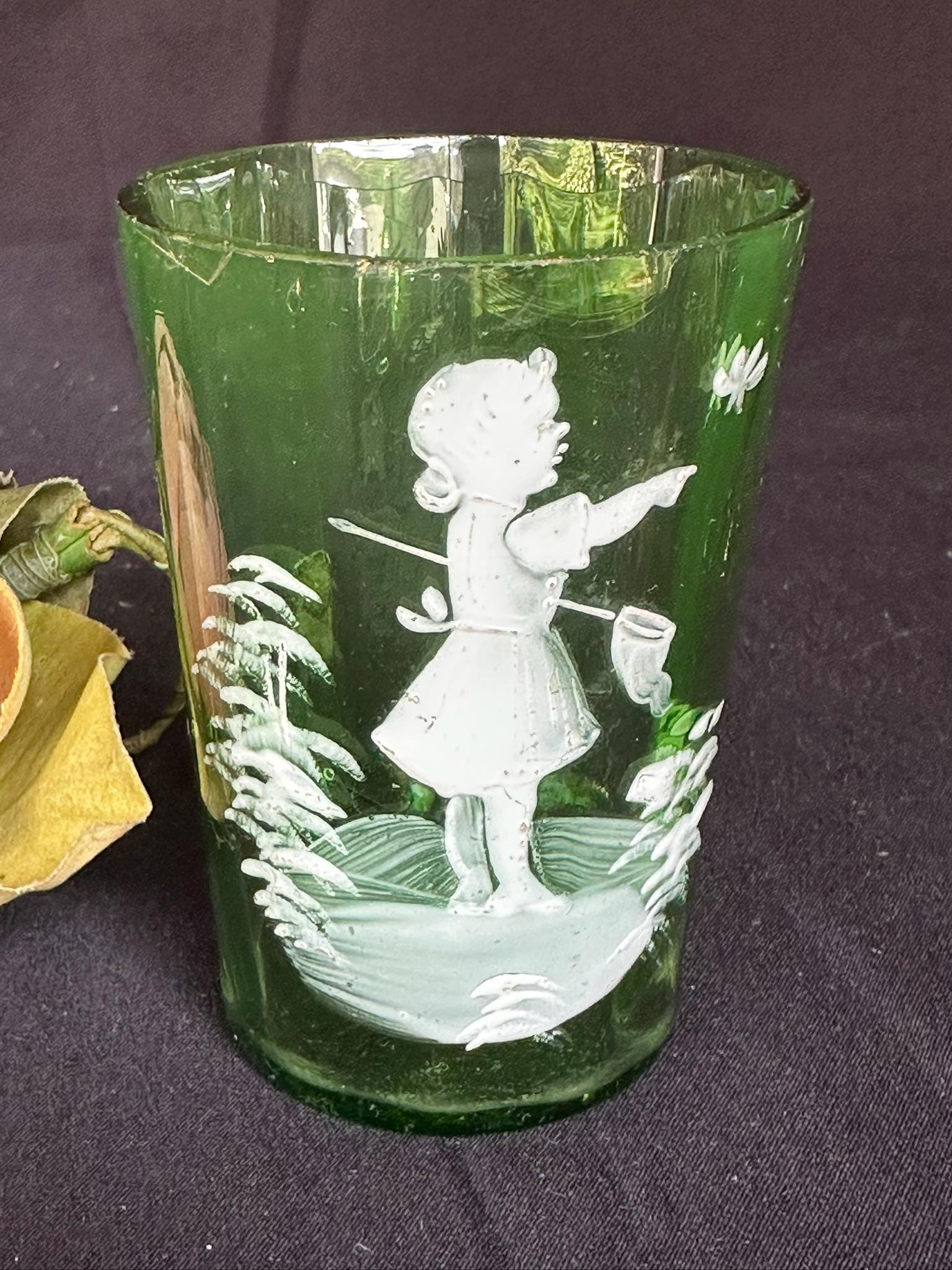 Mary gregory glass - Etsy 日本