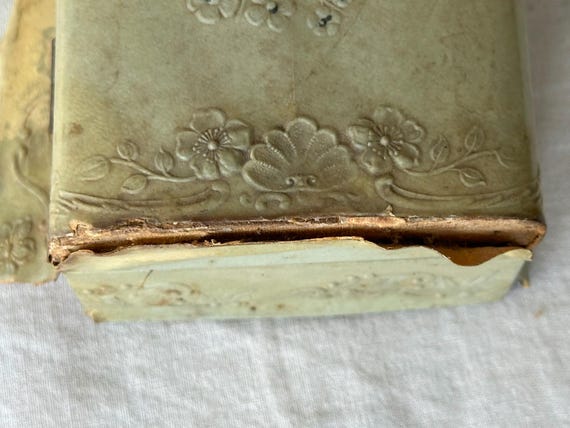 Antique Box With Gloves - image 9