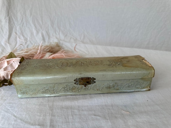 Antique Box With Gloves - image 4