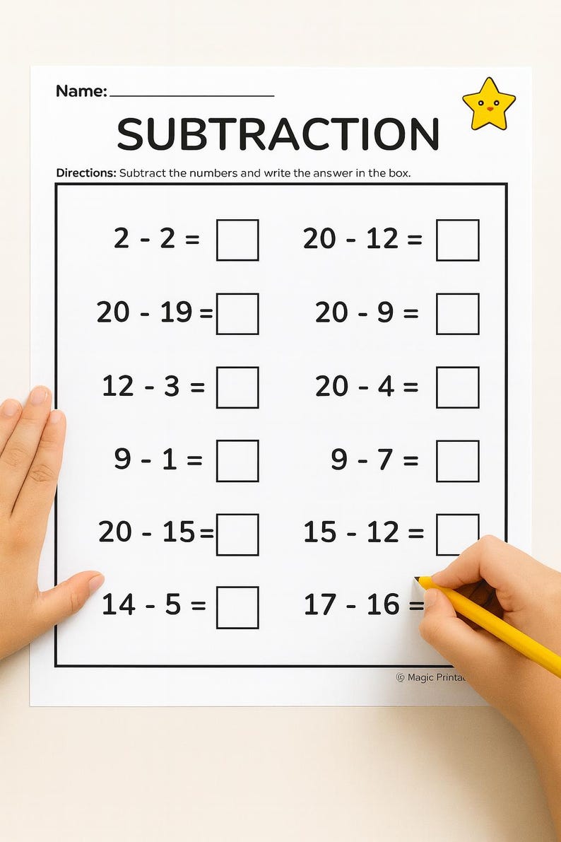 10 Printable Addition Worksheets 0–20 | Kindergarten & 1st Grade Math ...