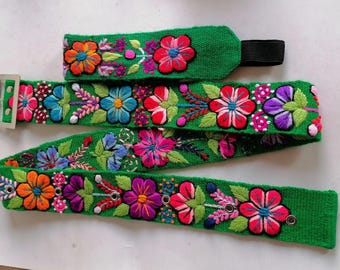 Set of Belt and Headband for Woman Embroidered by Hand Multicolor Set of Belt with Headband Hand Embroidered Multicolored  main image 4