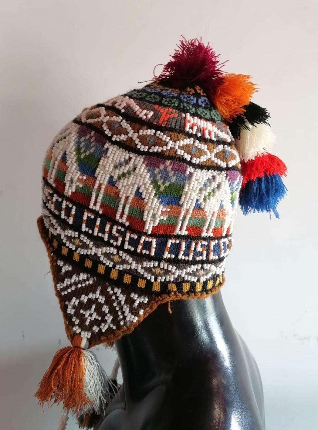Peruvian Chullo Unisex Handmade Warm Winter Hat - Etsy display picture 1