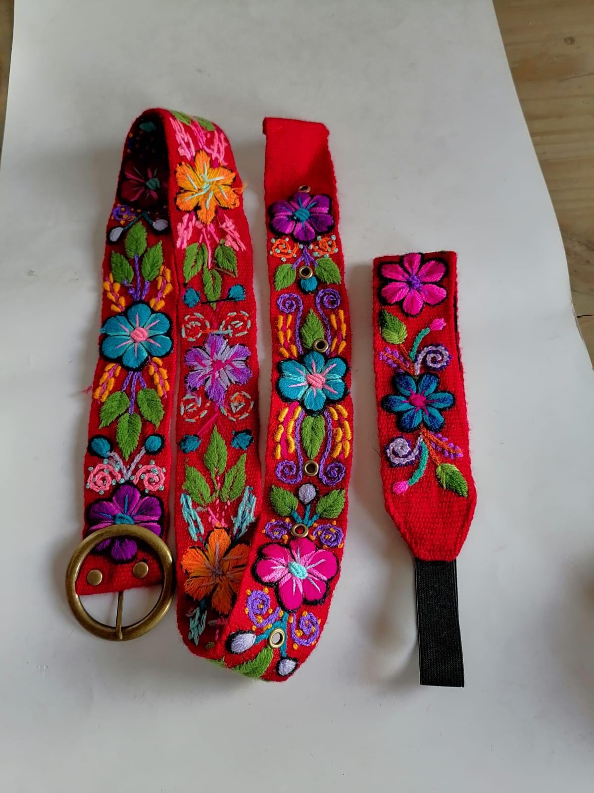 Headband Belt Set for Women Peruvian Crafts Peruvian Boho Headband – Peruvian Accent main image 2