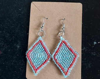 Hand beaded earrings