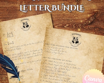 Editable Wizard School Acceptance Letter & Supply List – Spellbinding Party Download PDF