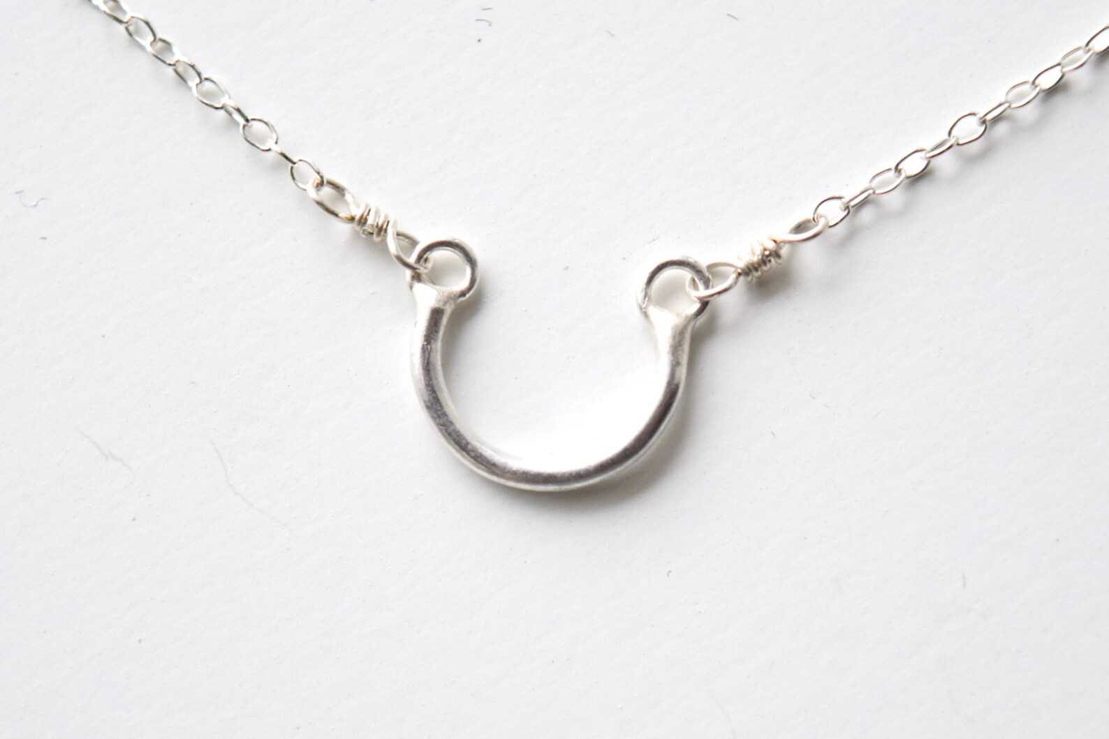 Silver Horseshoe Necklace