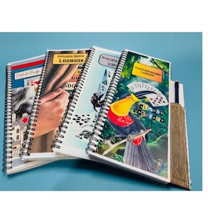 Carnet de bord du pont en double, oeuvre d'art originale faite main