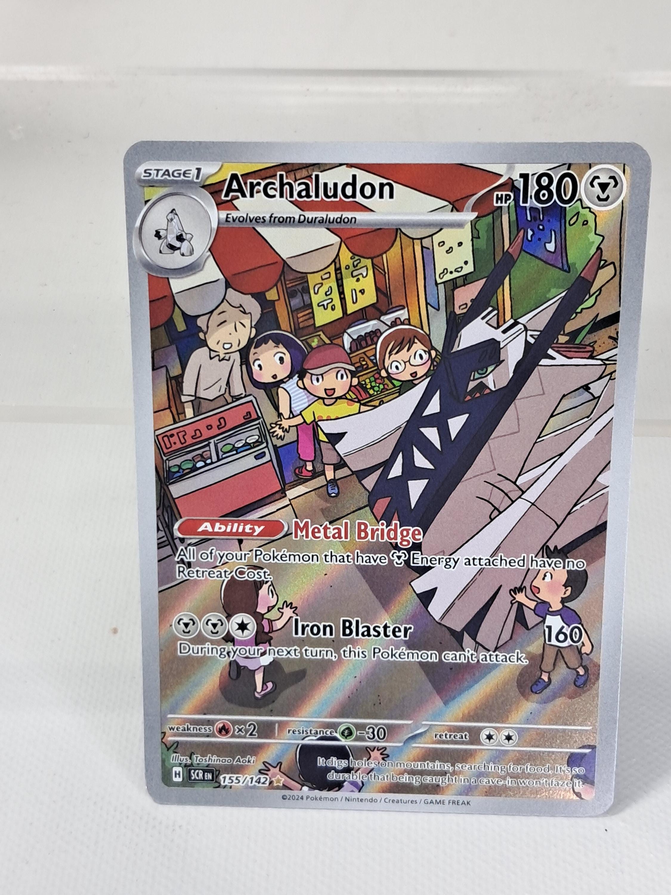155 142 pokemon card Amazon.com: Pokemon - Archaludon 155/142 Stellar Crown - Illustration Rare  IR main image 0