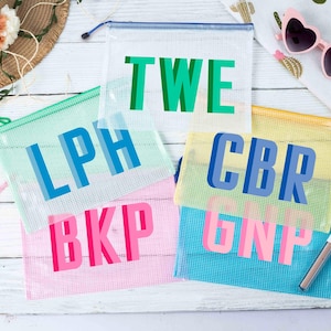 Custom Bridesmaid Beach Bag, Personalized Shadow Monogram Pool Bag, Bridesmaid Gifts Bag, Bachelorette Bridal Party Favor, Beach Travel Bag