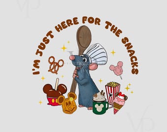 I’m Just Here For The Snacks Png, Ratatouille Png, Anyone Can Cook Png, Ratatouille, Ratatouille Sublimation, Instant Download