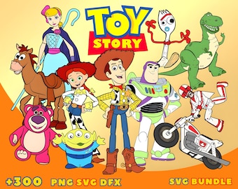 300 + Files Toy Story SVG Bundle, Toy Story Clipart Bundle, Woody Svg Files for Cricut, Toy Story Png, Buzz Lightyear Svg for Shirts