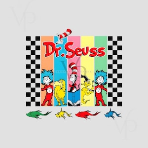 Dr. Seuss PNG zum Welttag des Buches, Lorax Buchfiguren, Lesetag Sublimation, digitale Illustration, Download Illustration für die Illustration