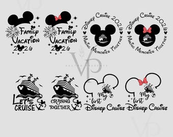 Disney Cruise Svg Png, Family Vacation 2026 Svg, First Disney Cruise Svg, Let's Cruise Svg, Cruise Shirt Design, Matching Family Trip Svg
