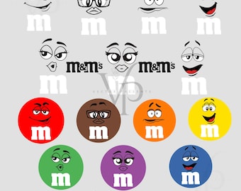 M&Mの商品です。他の方のご購入はご遠慮ください。 M&M キャラクター デジタル ファイル SVG I MM キャンディ I M と M