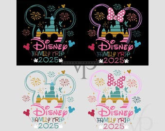 Bundle Family Trip 2025 PNG-SVG, Family Trip Png, Magical Kingdom Png, Vacay Mode Png, Best Day Ever Png, Mickey Head Png, Digital Download