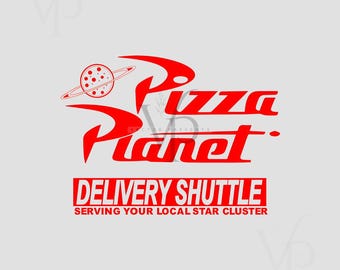 Pizza Planet SVG -  Pizza Planet  PNG Design Files For Cricut Silhouette Cut Files Layered And PrintAndCut Toy Story Pixar Logo SVG
