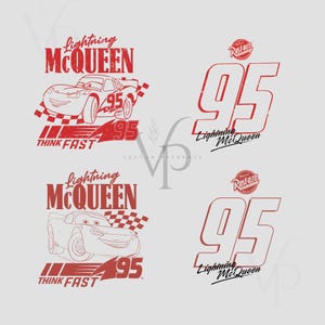 Lightning Mcqueen Png, Retro Cars Png, Mcqueen 95, Distressed Lightning McQueen Png, Cars Sublimation Design, Digital File, Instant Download