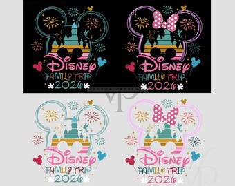 Bundle Family Trip 2026 PNG-SVG, Family Trip Png, Magical Kingdom Png, Vacay Mode Png, Best Day Ever Png, Mickey Head Png, Digital Download