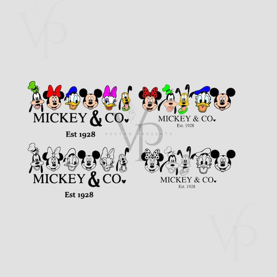 ディズニー ミッキー フレンズ SVG PNG バンドル、ミッキー