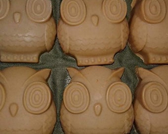 Owl Wisdom Soap Bar Cedarwood woodsy cacao powder