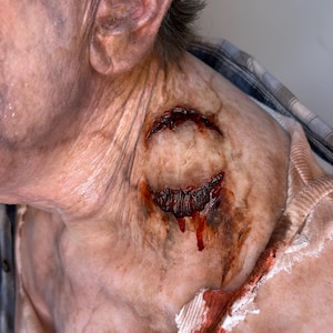 Realistic Zombie Bite/ Silicone Prosthetic Appliance/ Horror SFX/ Latex free