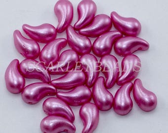 50 pcs Czech Pressed Glass Beads ZoliDuo®  5x8 mm, color 02010_25008-32Right