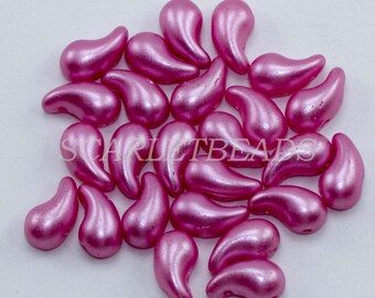 50 pcs Czech Pressed Glass Beads ZoliDuo®  5x8 mm, color 02010_25008-31Left