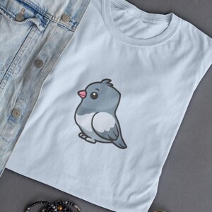 Cute Pigeon shirt, Bird T-Shirt, Bird Lover Gift, Unisex Tee, Pigeon shirt lover gift, Pigeon t-shirt gift for bird lovers, pigeon tee gift