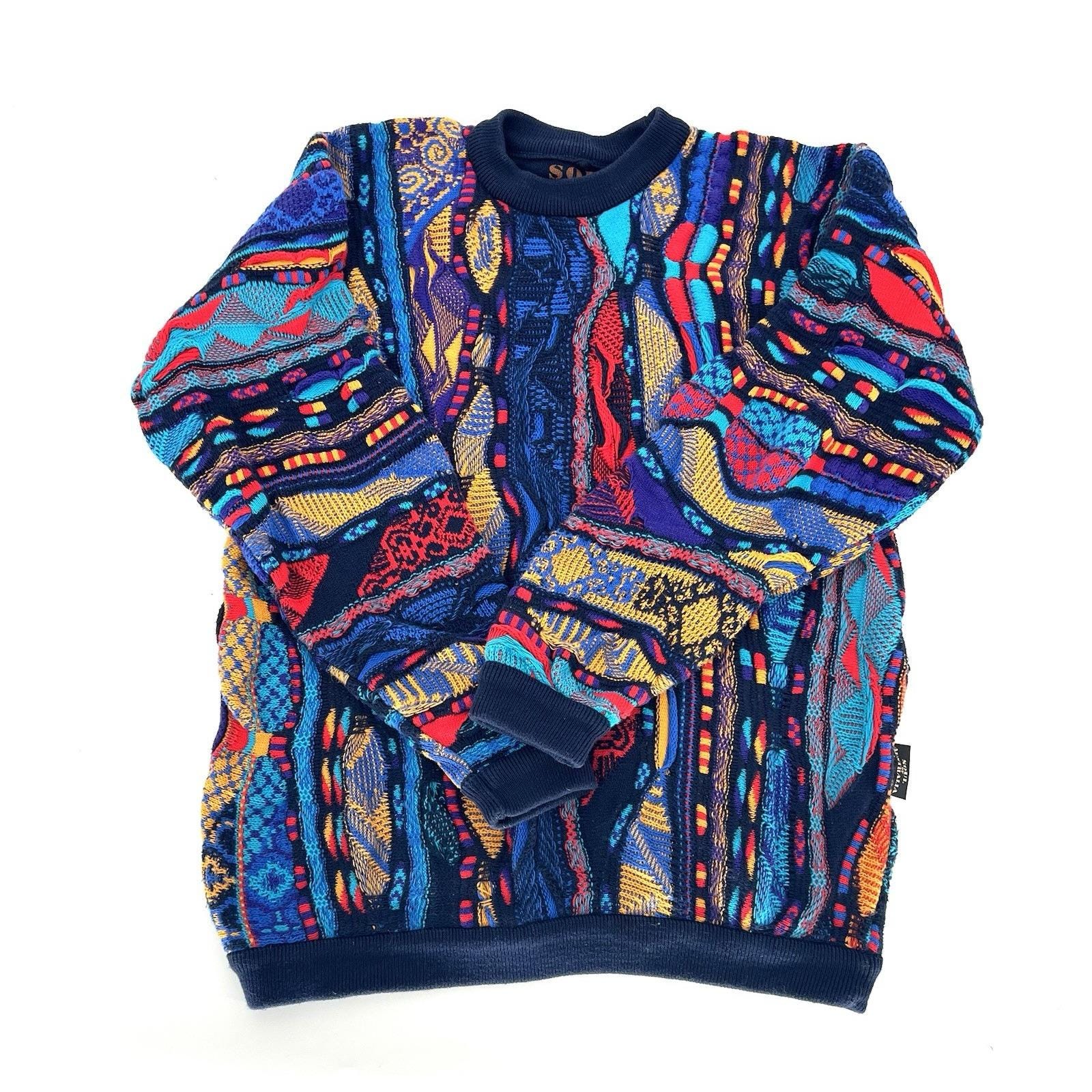 Soul of Australia COOGI Wool 3D Knitted Sweater SZ S Multicolor