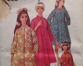 Button Front Robe Pattern - Etsy