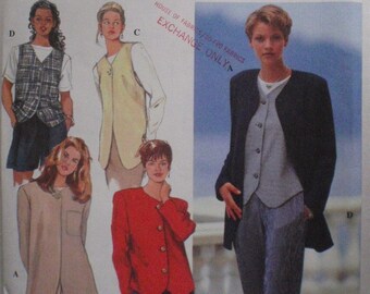 Size 6-8-10 Three Hour Jacket and Vest Pattern - Simplicity 9361 - Bust 30 1/2-32 1/2