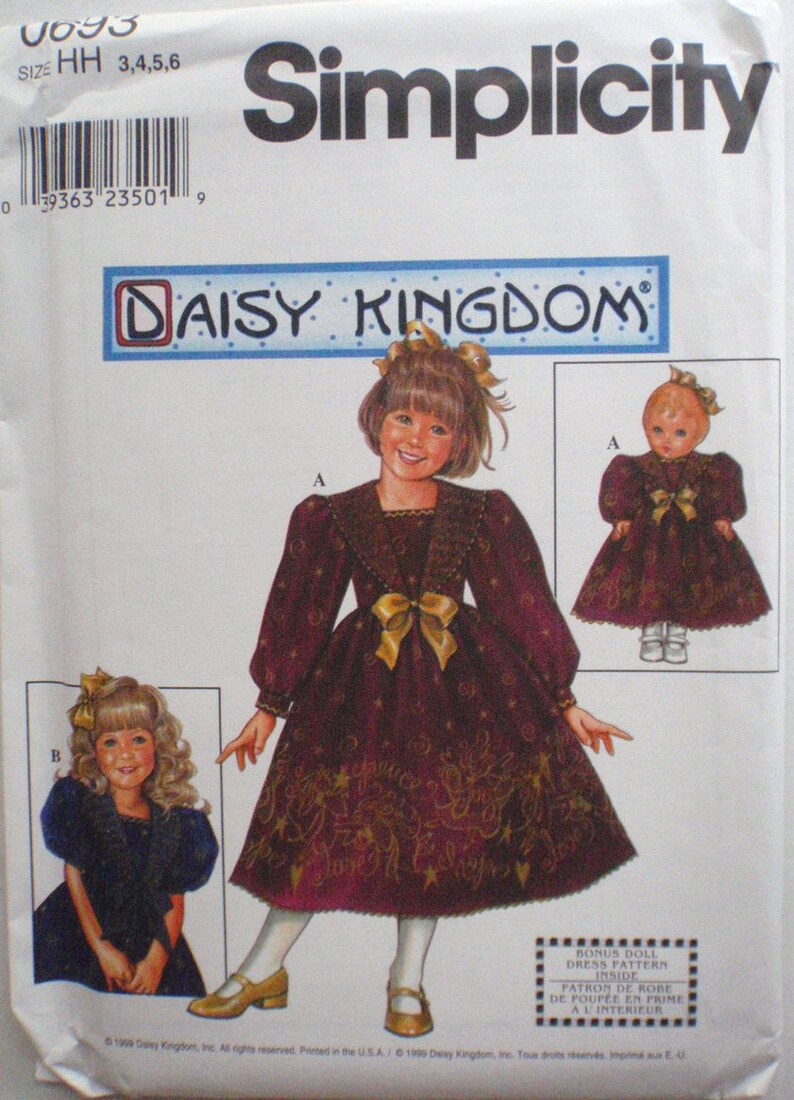 Little Girls Daisy Kingdom Dress and Dress for 18 Doll Etsy