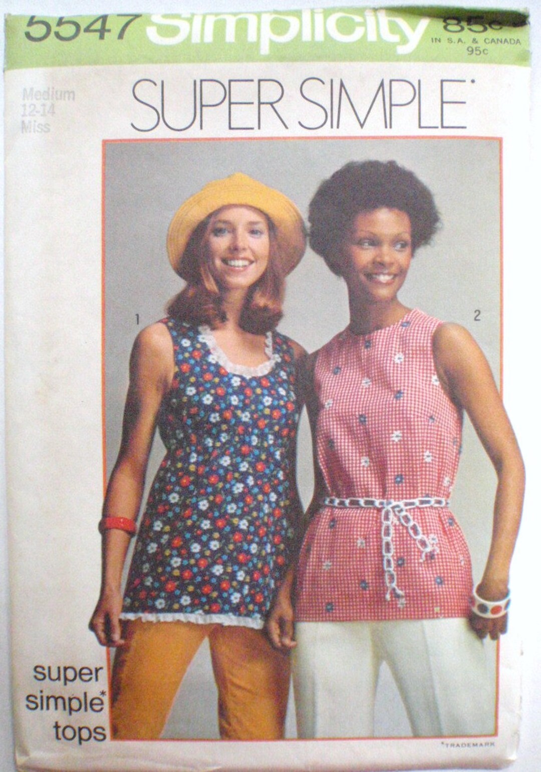 Super Simple Sewing Pattern - Misses Sleeveless Tops - Simplicity 5547 ...