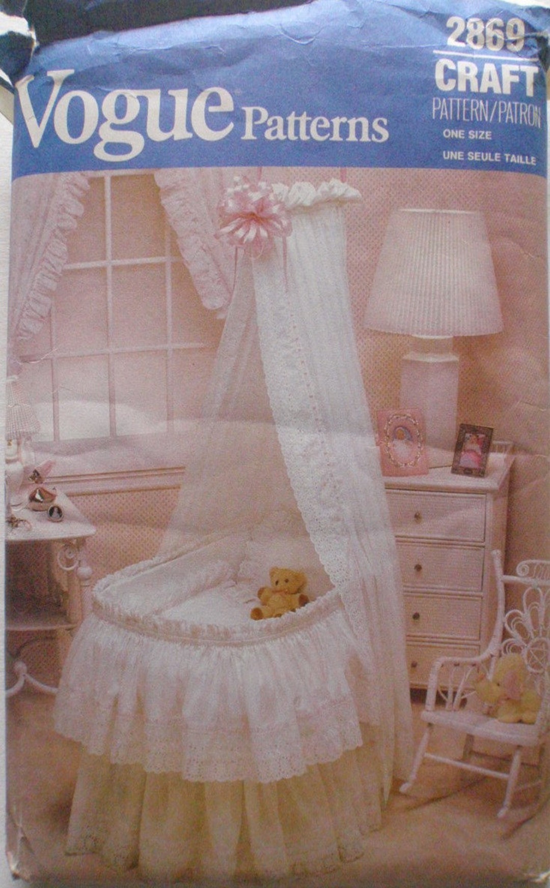 Vogue 2869 Babys Nursery Accessories Sewing Pattern Etsy