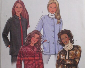 McCalls 4293 Fast and Easy Jacket Pattern for Misses and Miss Petite - Sizes XS-S-M (4 - 14), Bust 29 1/2 - 36 - Uncut