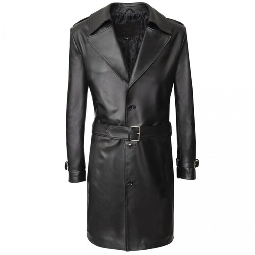 Men's Roadster Jacket In Black Vintage 'Distressed' Leather - Thursday - Foto 10