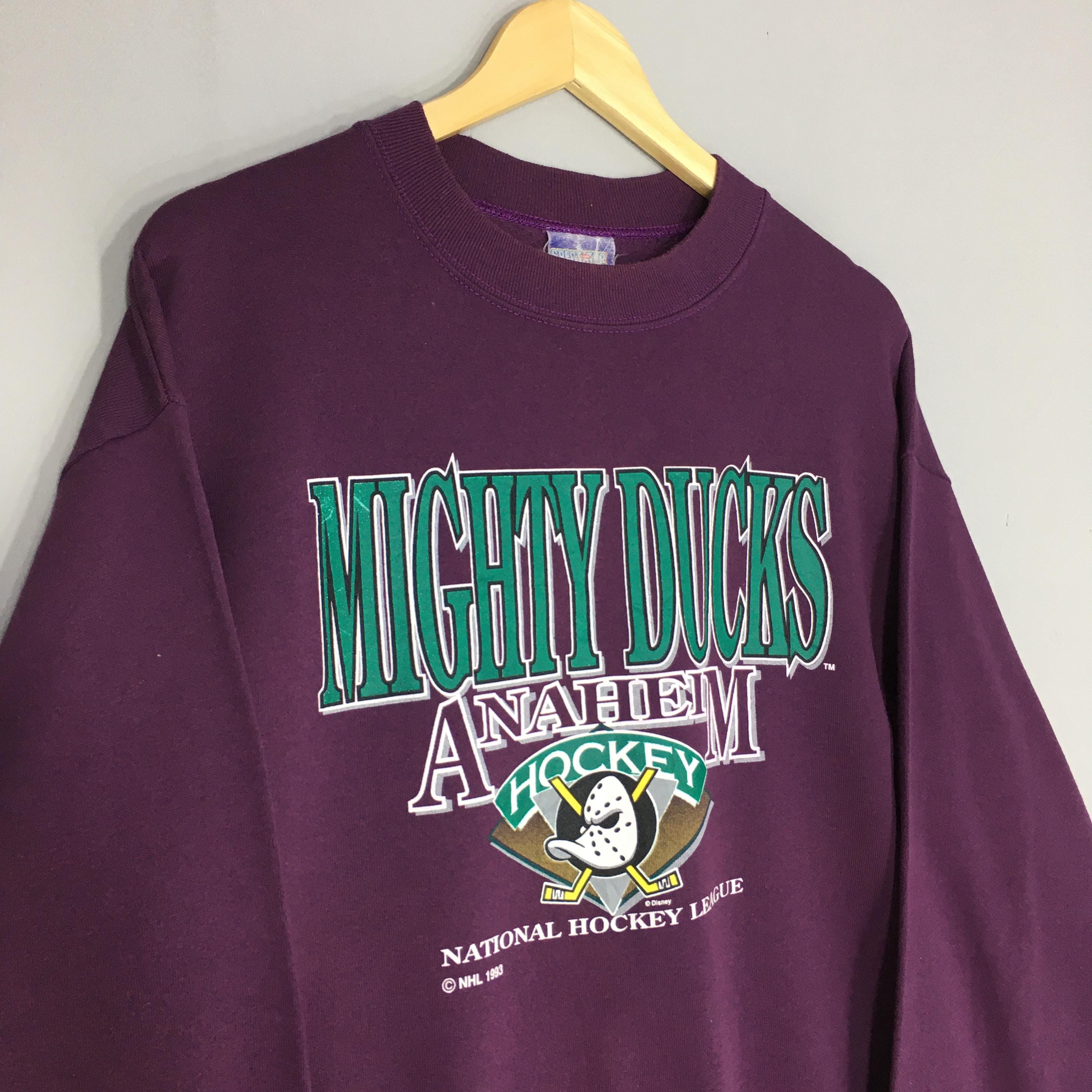 1990年代ヴィンテージ マイティダックス NHL スウェットシャツ ラージ 