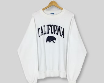Vintage California Golden Bears NCAA Sweatshirt XLarge Cal Bear Berkeley Spell Out Logo Jumper University of California Berkeley Sweater XL