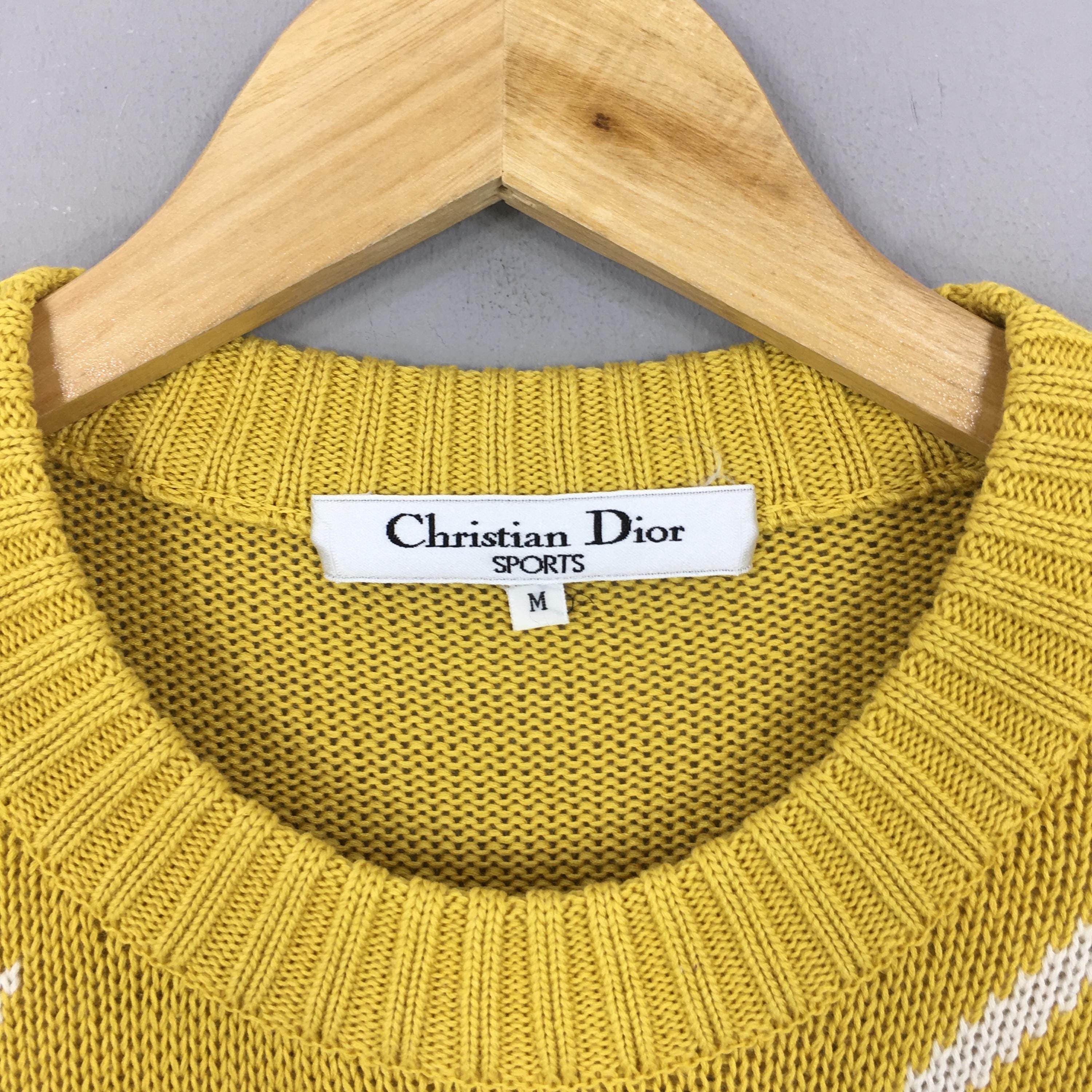 Vintage 90s Christian Dior Monsieur Knit Sweater Medium CD Dior