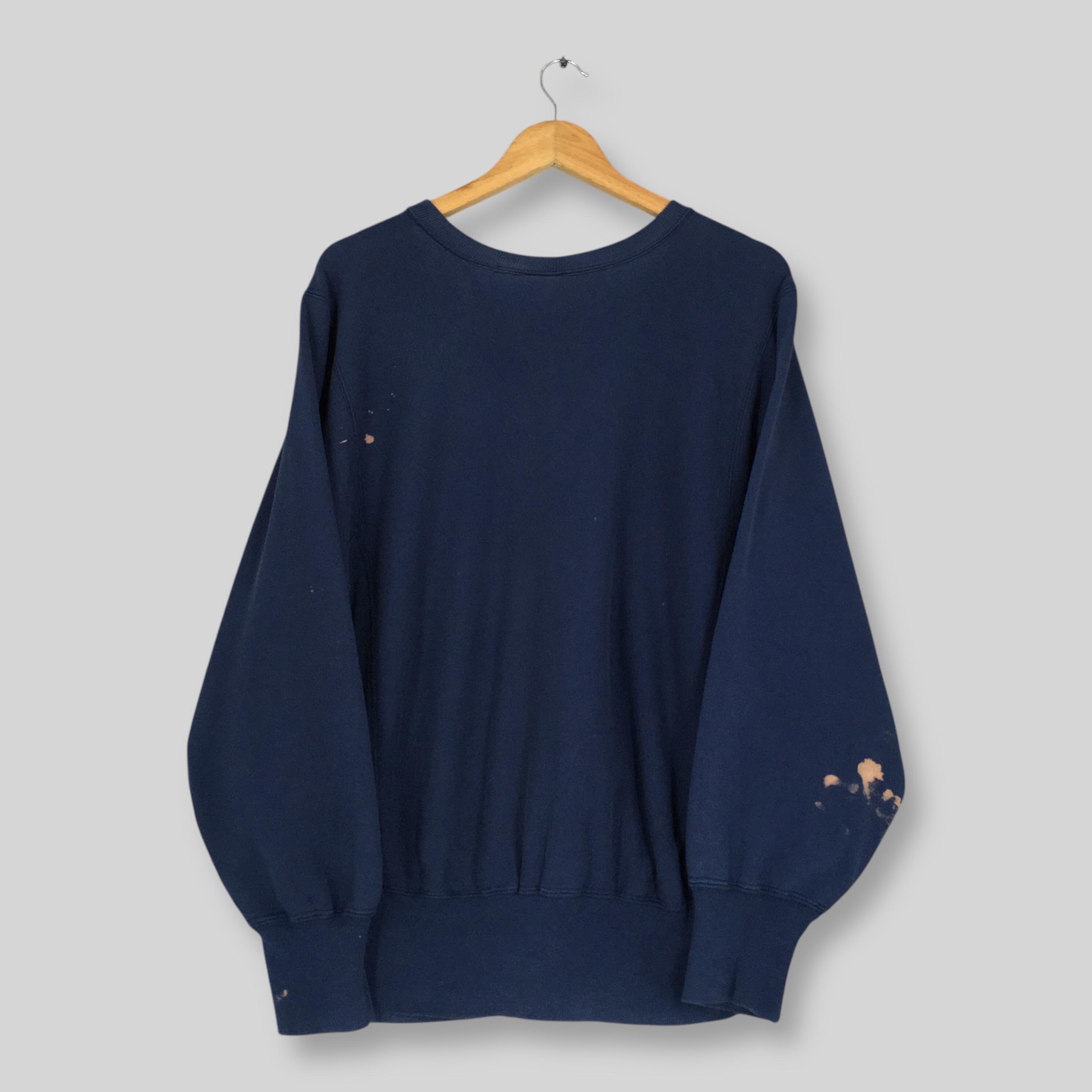 Vintage Distressed Champion Reverse Weave Sweatshirt Medium 90s