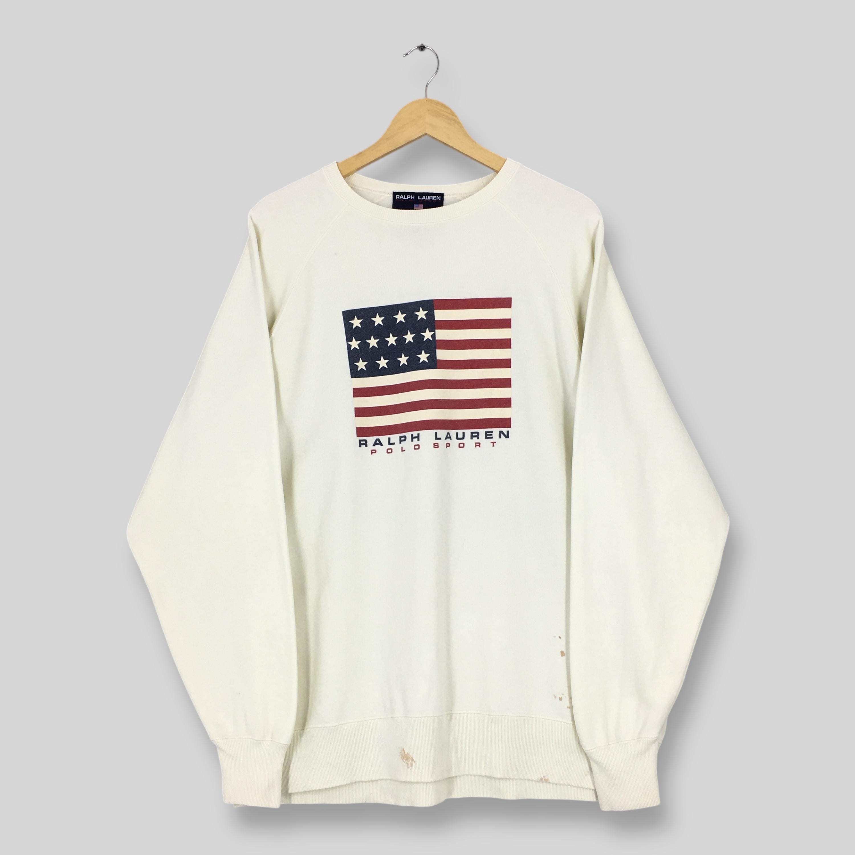 Vintage Polo Sport Ralph Lauren Sweatshirt Medium 90s Ralph Lauren