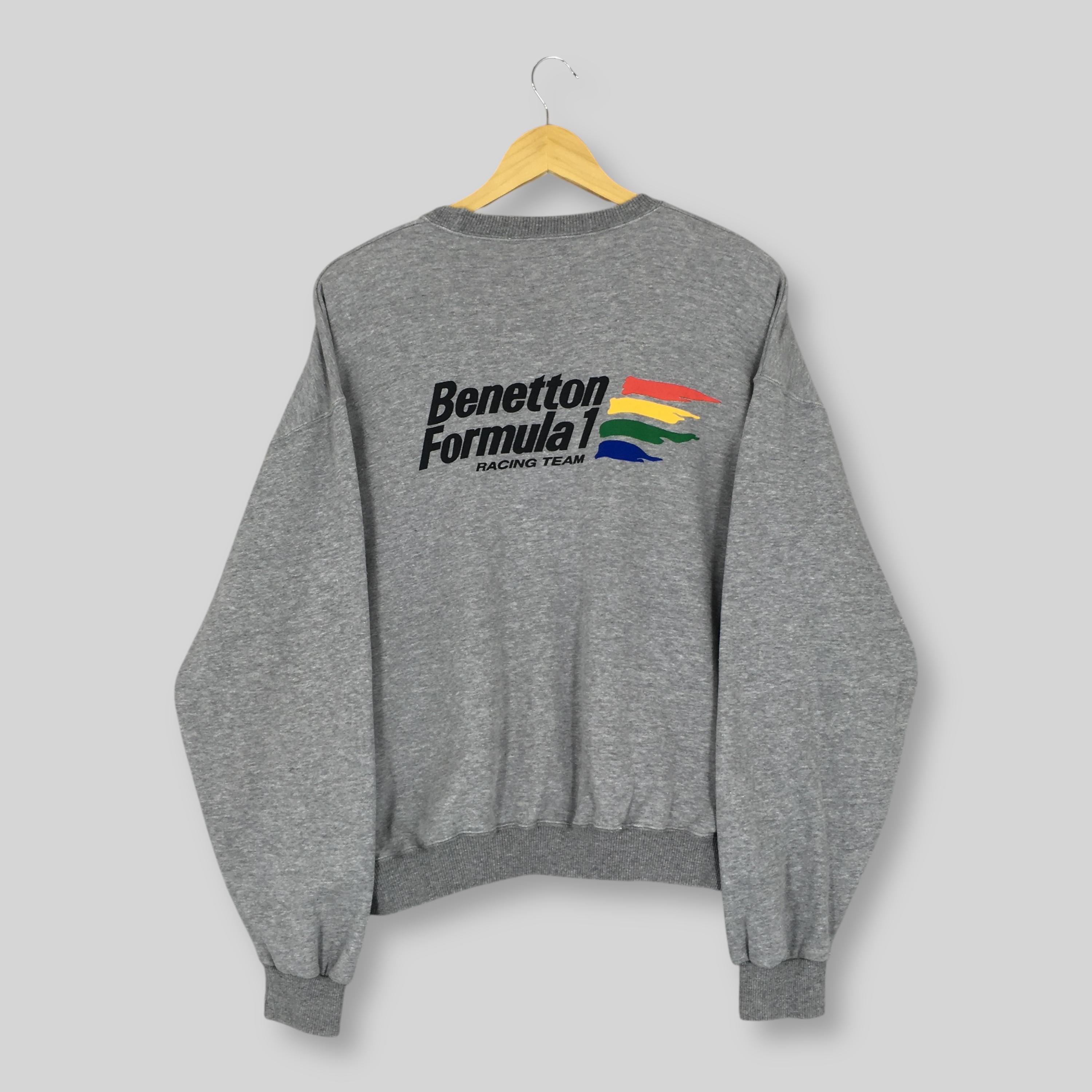 Vintage 90s Benetton Formula 1 Racing Team Sweatshirt Large