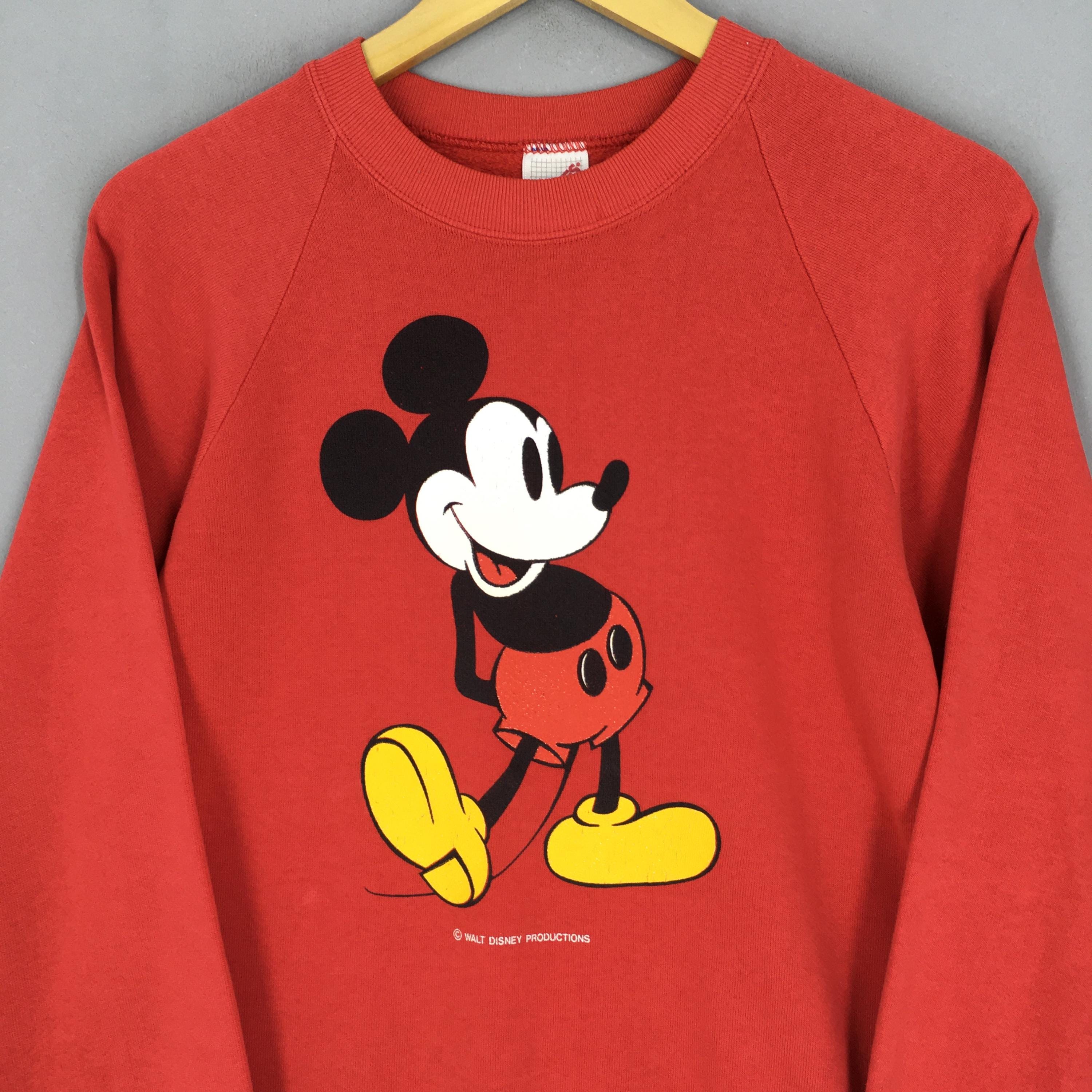 Vintage 80's Mickey Mouse Disney Sweatshirts Medium Mickey Mouse