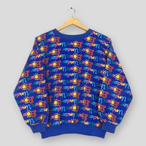 Vintage 90s Ken Done Australia Sweatshirt Small Ken Done Pop Art Design Monogram Sweater Ken Done Artwork Jumper Down Under Crewneck Size S