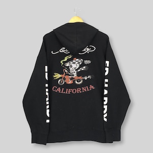 Vintage Y2K Ed Hardy By Christian Audigier Hoodie Sweatshirt XLarge Don Ed Hardy Bones Skull Tattoo Pullover Ed Hardy California Sweater XL