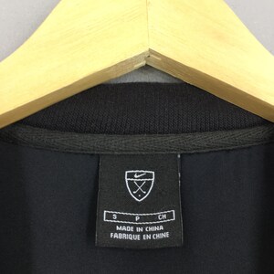 Vintage Nike Golf Half Zipper Sweatshirt Small Nike Golf Swoosh Embroidered Logo Pullover Nike Black Jumper Nike Sportswear Sweater Size S image 5