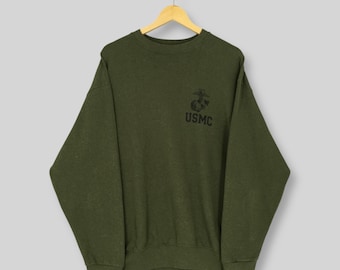 ヴィンテージ アメリカ海兵隊 イエロー スウェットシャツ M USMC 海