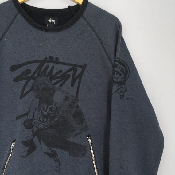 Stussy X Kostas Seremetis the Machine Sweatshirt Large Vintage
